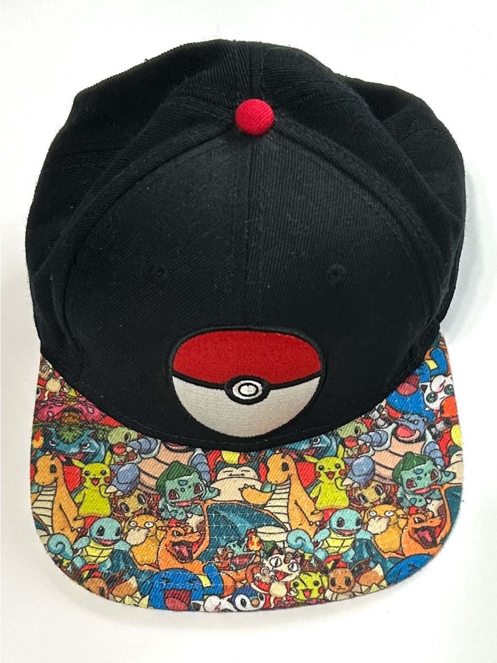 Pokémon Hat Official Snap Back Pokemon Cap Pokeball Full Bill SnapBack - Picture 10 of 10